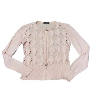 Michael Simon Diamond Cutout Cardigan
